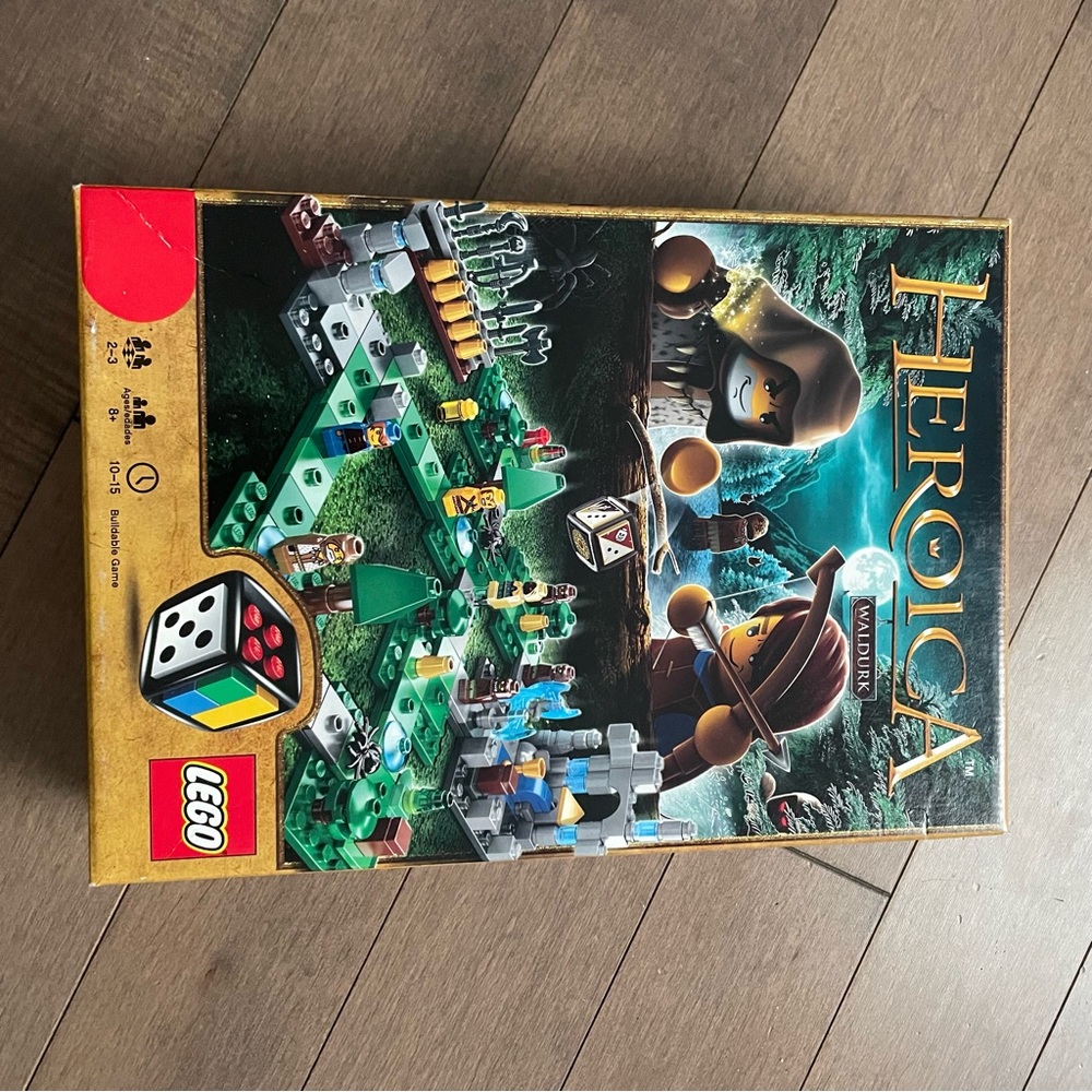 Lego heroica Green and Gold Adventure Board Game